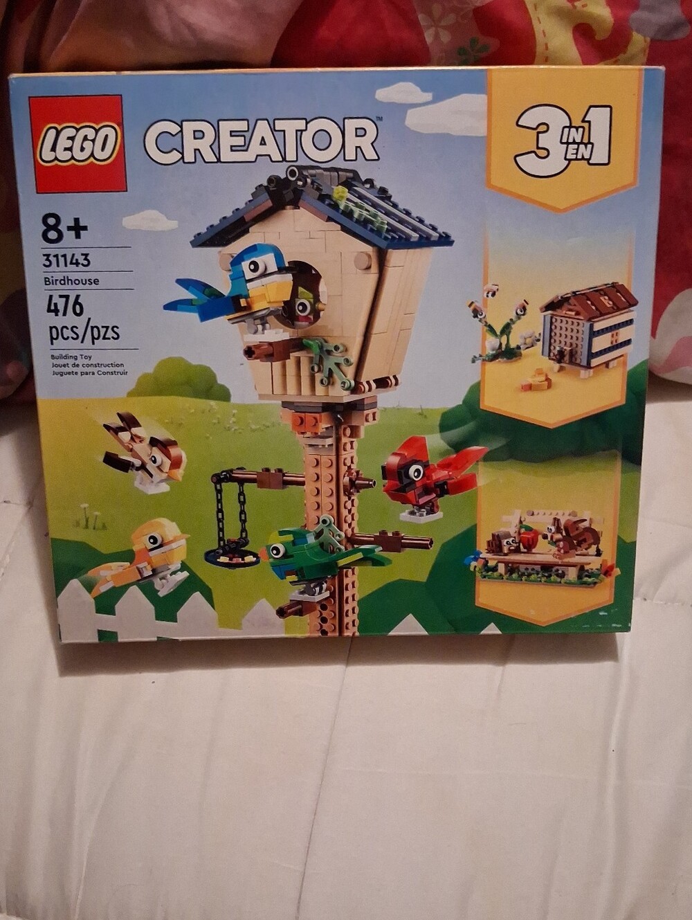LEGO Creator 3 in 1 Birdhouse set 31143 .new and unopened. Some minor dings to